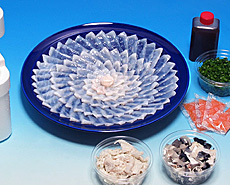 とらふぐ刺し、テッサ