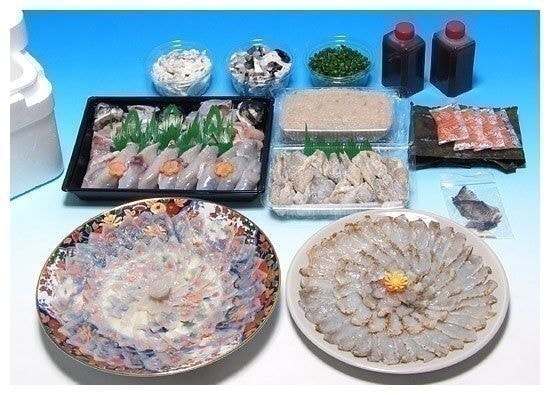 ふぐ刺し・ちり鍋・タタキ・唐揚げ
